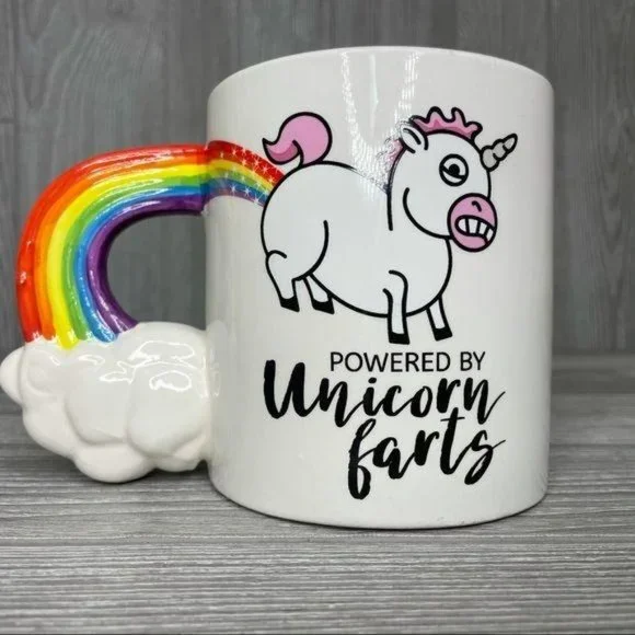 Big mouth brand unicorn farts coffee cup tea cup mug - Picture 3 of 6